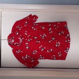Mickey Mouse Collared Shirt